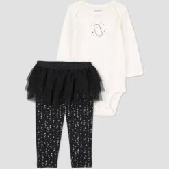 Carter's Just One You® Baby Girls' 2pc Ghost Tutu Set - Black/White -Carter's Just One You GUEST 00c35e52 414d 4112 a798 3461aa29ff24