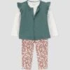 Carter's Just One You® Baby Girls' 3pc Vest With Floral Leggings Set - Green 1 Carter's Just One You® Baby Girls' 3pc Vest With Floral Leggings Set - Green -Carter's Just One You GUEST 0104d001 5aae 41f7 873d 7bcc5f0deda0