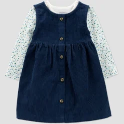 Carter's Just One You® Baby Girls' 2pc Floral Jumper Set - Blue -Carter's Just One You GUEST 01736b87 c9b6 4f55 91b5 3f9e82cc8c50