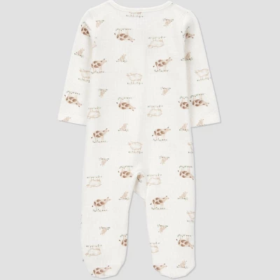 Carter's Just One You® Baby Farm Animals Sleep N' Play - Cream 3 Carter's Just One You® Baby Farm Animals Sleep N' Play - Cream