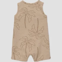 Carter's Just One You® Baby Boys' Solid Textured Palm Romper - Brown