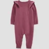 Carter's Just One You®️ Baby Girls' Ruffle Dot Jumpsuit - Purple