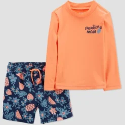 Carter's Just One You® Toddler Boys' 2pc Rash Guard Set - Blue -Carter's Just One You GUEST 05754631 16d9 4782 bc33 715646aa5e98