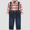 Carter's Just One You®️ Baby Boys' Plaid Top & Bottom Set - Brown 2 Carter's Just One You®️ Baby Boys' Plaid Top & Bottom Set - Brown -Carter's Just One You GUEST 06887589 472d 414a b8db 39cd48d02a88