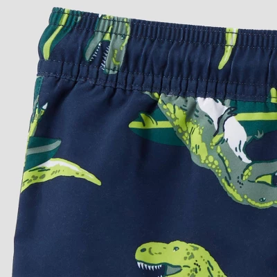 Carter's Just One You® Toddler Boys' 2pc Dinosaur Rash Guard Set - Green 5 Carter's Just One You® Toddler Boys' 2pc Dinosaur Rash Guard Set - Green - Image 3