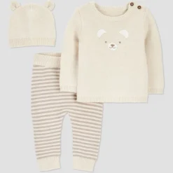 Carter's Just One You® Baby 3pc Bear Sweater Top & Pants Set - Cream 9 Carter's Just One You® Baby 3pc Bear Sweater Top & Pants Set - Cream -Carter's Just One You GUEST 091e3060 8776 4b0e 8683 00c157b12021