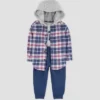 Carter's Just One You® Baby Boys' Plaid Top & Bottom Set - Blue/Purple -Carter's Just One You GUEST 0bc52c11 837b 4c6f 850e 9149d1ce9436