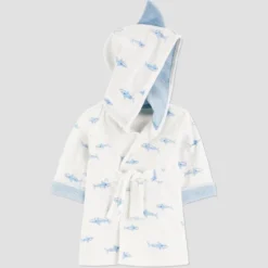 Carter's Just One You®️ Baby Shark Robe - Blue: Midweight Cotton Polyester Bath Wrap -Carter's Just One You GUEST 0e54c24c 8911 48a3 9af1 ebf59c446833