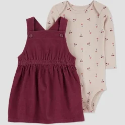 Carter's Just One You®️ Baby Girls' Cherry Top & Skirtall Set - Purple -Carter's Just One You GUEST 111d6cb6 b707 426a 95cb aa01a8108c44