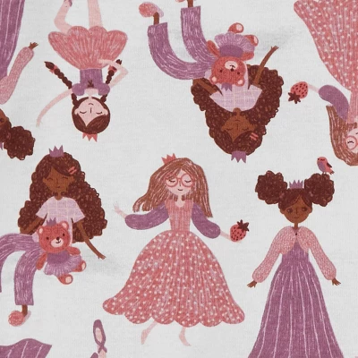 Carter's Just One You® Toddler Girls' Princesses And Horses Long Sleeve Pajama Set - Pink 3 Carter's Just One You® Toddler Girls' Princesses And Horses Long Sleeve Pajama Set - Pink