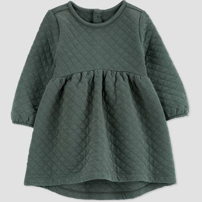Carter's Just One You®️ Baby Girls' Quilted Dress - Green 3 Carter's Just One You®️ Baby Girls' Quilted Dress - Green