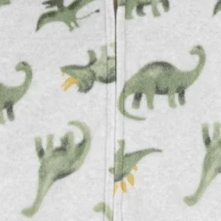 Carter's Just One You® Baby Boys' 3pc Fleece Dinosaur Sweatshirt, Long Sleeve Bodysuit & Pants Set - Green -Carter's Just One You GUEST 18e9235d da15 4e22 9fcb eddd3b37a195