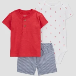 Carter's Just One You® Baby Boys' 3pc Lobster Top & Bottom Set - Red/White/Blue 9 Carter's Just One You® Baby Boys' 3pc Lobster Top & Bottom Set - Red/White/Blue -Carter's Just One You GUEST 1ca35b15 1db2 471b abd5 ca118ac6f838