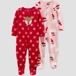 Carter's Just One You® Toddler Snowflake Reindeer/Santa Fleece Footed Pajama -Carter's Just One You GUEST 2253a8e2 07a3 4717 aa46 86bf5fd65cf9