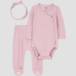 Carter's Just One You® Baby Girls' 3pc Top & Bottom Set - Pink 9 Carter's Just One You® Baby Girls' 3pc Top & Bottom Set - Pink -Carter's Just One You GUEST 24897c8b ad97 4a72 ab9c b1221539e8ac