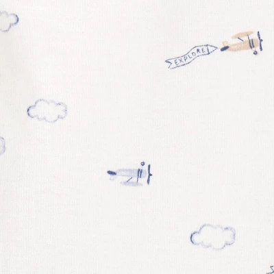 Carter's Just One You® Baby Boys' 2pk Airplanes Sleep N' Play - Navy Blue 4 Carter's Just One You® Baby Boys' 2pk Airplanes Sleep N' Play - Navy Blue - Image 2