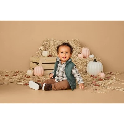 Carter's Just One You®️ Baby Boys' Plaid Top & Bottom Set - Green/Brown 5 Carter's Just One You®️ Baby Boys' Plaid Top & Bottom Set - Green/Brown - Image 4