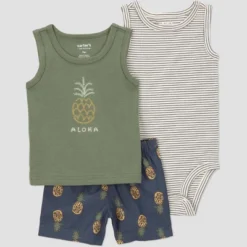 Carter's Just One You® Baby Boys' 3pc Pineapple Top & Bottom Set - Green 9 Carter's Just One You® Baby Boys' 3pc Pineapple Top & Bottom Set - Green -Carter's Just One You GUEST 303e2869 3ba3 4ad3 94a8 d1e9d62467e4