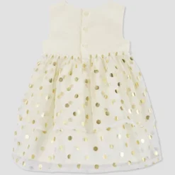 Carter's Just One You® Baby Girls' Foil Dot Dress - White/Gold 9 Carter's Just One You® Baby Girls' Foil Dot Dress - White/Gold -Carter's Just One You GUEST 34ca27a1 62f5 4561 9879 90f261fe2aad