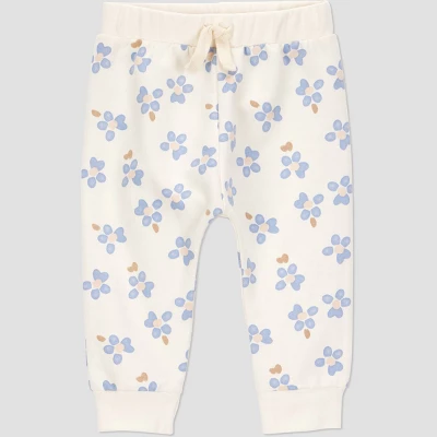 Carter's Just One You® Baby Girls' 4pc Floral Top & Jogger Pants Set - Blue 3 Carter's Just One You® Baby Girls' 4pc Floral Top & Jogger Pants Set - Blue