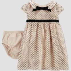 Carter's Just One You® Baby Girls' Short Sleeve Dot Dress - Cream/Black 8 Carter's Just One You® Baby Girls' Short Sleeve Dot Dress - Cream/Black -Carter's Just One You GUEST 3cece257 d2a7 4a93 bde5 598ffd943105