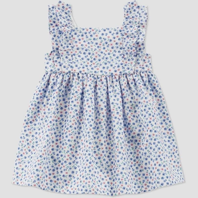 Carter's Just One You® Toddler Girls' Floral Dress - Blue 5 Carter's Just One You® Toddler Girls' Floral Dress - Blue - Image 3
