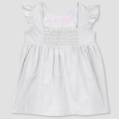 Carter's Just One You® Baby Girls' Striped Floral With Hat - Green 4 Carter's Just One You® Baby Girls' Striped Floral With Hat - Green - Image 2