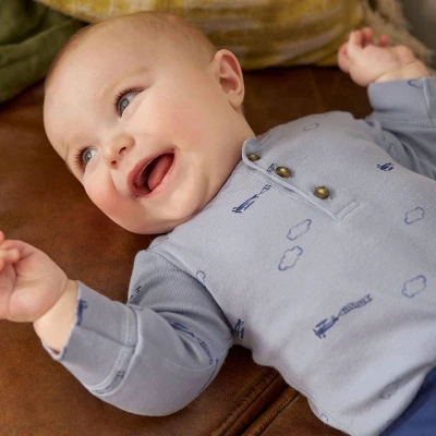 Carter's Just One You® Baby Boys' 3pk Airplanes Long Sleeve Bodysuit - Blue 7 Carter's Just One You® Baby Boys' 3pk Airplanes Long Sleeve Bodysuit - Blue - Image 5