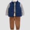 Carter's Just One You® Baby Boys' 3pc Top & Bottom Vest Set - Navy Blue/Khaki 2 Carter's Just One You® Baby Boys' 3pc Top & Bottom Vest Set - Navy Blue/Khaki -Carter's Just One You GUEST 494a4ea1 8d9a 46d0 a099 dfe6d2968976