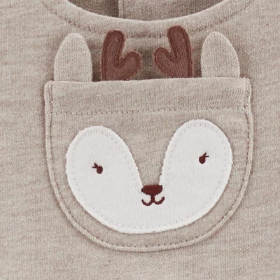 Carter's Just One You®️ Baby Girls' Deer Top & Overalls Set - Brown 5 Carter's Just One You®️ Baby Girls' Deer Top & Overalls Set - Brown - Image 3