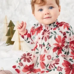 Carter's Just One You® Baby Girls' Long Sleeve Floral Dress - Red -Carter's Just One You GUEST 4a4f1ebd cf83 4be0 ad7d 6cc1232c56dc