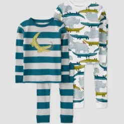 Carter's Just One You® Toddler Boys' Gators And Rhinos Long Sleeve Pajama Set - Gray/Teal Blue 7 Carter's Just One You® Toddler Boys' Gators And Rhinos Long Sleeve Pajama Set - Gray/Teal Blue -Carter's Just One You GUEST 4a5b22b9 b1cc 420c a5d5 e4bd500825c5
