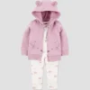 Carter's Just One You® Baby Girls' 3pc French Terry Bear Sweatshirt & Pants Set - Pink 1 Carter's Just One You® Baby Girls' 3pc French Terry Bear Sweatshirt & Pants Set - Pink -Carter's Just One You GUEST 4ed6880d fe22 4ad9 a646 59441104a4cd