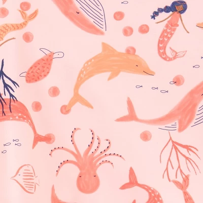 Carter's Just One You® Toddler Girls' 2pc Mermaid Rash Guard Set - Pink 4 Carter's Just One You® Toddler Girls' 2pc Mermaid Rash Guard Set - Pink - Image 2