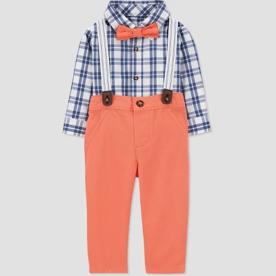 Carter's Just One You® Toddler Boys' Gingham Top & Bottom Set - Coral 3 Carter's Just One You® Toddler Boys' Gingham Top & Bottom Set - Coral