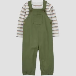 Carter's Just One You® Baby Boys' Striped Undershirt & Bottom Set - Green -Carter's Just One You GUEST 6206c255 8343 4512 a588 8db2f787dfea