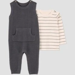 Carter's Just One You® Baby Boys' 2pc Striped Long Sleeve T-Shirt And Overalls Set - Gray 15 Carter's Just One You® Baby Boys' 2pc Striped Long Sleeve T-Shirt And Overalls Set - Gray -Carter's Just One You GUEST 69e0d017 4d93 49d2 97cf d1b5dfa9199f