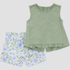 Carter's Just One You® Baby Girls' Floral Top & Bottom Set - Green/Blue 7 Carter's Just One You® Baby Girls' Floral Top & Bottom Set - Green/Blue -Carter's Just One You GUEST 6e7644cb 388f 41c8 8cab d8b462d5e523