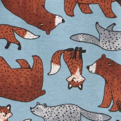 Carter's Just One You® Toddler Boys' Bears And Woodland Short Sleeve Pajama Set - Cream/Blue 3 Carter's Just One You® Toddler Boys' Bears And Woodland Short Sleeve Pajama Set - Cream/Blue - Image 2