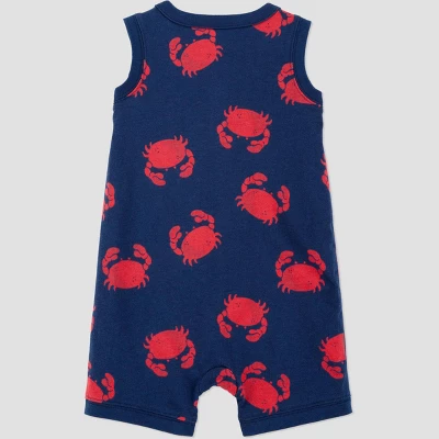 Carter's Just One You® Baby Boys' Crab Romper - Navy Blue/Red 3 Carter's Just One You® Baby Boys' Crab Romper - Navy Blue/Red