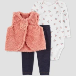 Carter's Just One You® Baby Girls' Sherpa Vest & Bodysuit - Pink 9 Carter's Just One You® Baby Girls' Sherpa Vest & Bodysuit - Pink -Carter's Just One You GUEST 767e772b cb54 4e0a b60a 5646bcac9204