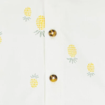 Carter's Just One You®️ Baby Boys' Pineapple Top & Bottom Set - White/Yellow 3 Carter's Just One You®️ Baby Boys' Pineapple Top & Bottom Set - White/Yellow