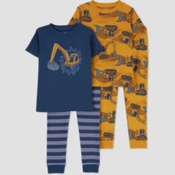 Carter's Just One You® Toddler Boys' Bulldozers Short Sleeve Pajama Set - Navy Blue -Carter's Just One You GUEST 79201895 0754 4408 a835 de19d847605b