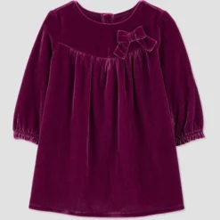 Carter's Just One You® Baby Girls' Long Sleeve Velour Dress - Purple 7 Carter's Just One You® Baby Girls' Long Sleeve Velour Dress - Purple -Carter's Just One You GUEST 7938e0d3 1a9a 4594 8dbb ee0fc40ace50