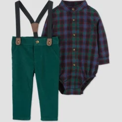 Carter's Just One You®️ Baby Boys' Plaid Top & Bottom Set - Green 7 Carter's Just One You®️ Baby Boys' Plaid Top & Bottom Set - Green -Carter's Just One You GUEST 7ef131cb 56ad 47e9 8c62 67d2487b302e