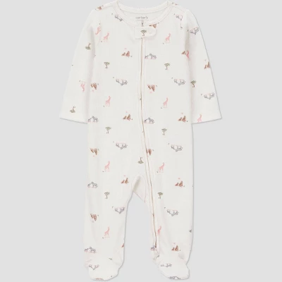 Carter's Just One You® Baby Safari Animals Sleep N' Play - Cream 6 Carter's Just One You® Baby Safari Animals Sleep N' Play - Cream - Image 4