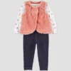 Carter's Just One You® Baby Girls' Sherpa Vest & Bodysuit - Pink 1 Carter's Just One You® Baby Girls' Sherpa Vest & Bodysuit - Pink -Carter's Just One You GUEST 86d64959 0fcf 4e2c a8c3 580b83613143