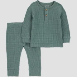Carter's Just One You® Baby Boys' 2pc Texture Top & Bottom Set - Green -Carter's Just One You GUEST 884cb4ba 1e57 4752 be43 bf78a5874889