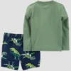Carter's Just One You® Toddler Boys' 2pc Dinosaur Rash Guard Set - Green -Carter's Just One You GUEST 901df263 d3ce 4e07 b46e ebc34e056608