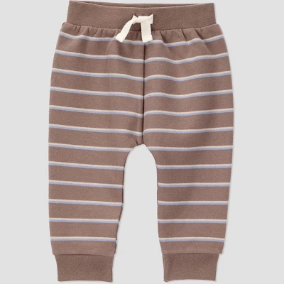 Carter's Just One You® Baby Boys' 4pc Striped Top And Bottom Set - Blue/Brown 3 Carter's Just One You® Baby Boys' 4pc Striped Top And Bottom Set - Blue/Brown
